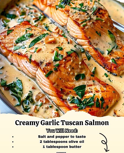 Creamy Garlic Tuscan Salmon
