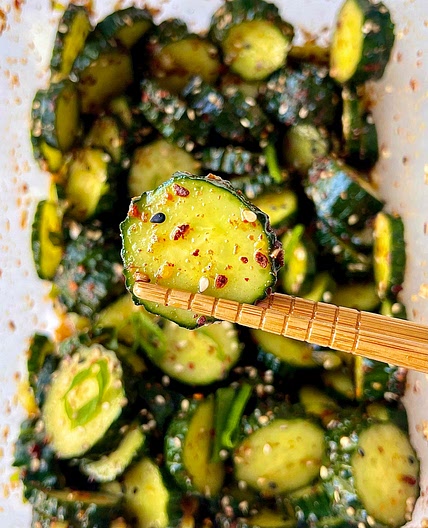 Spicy Asian Cucumber Salad 