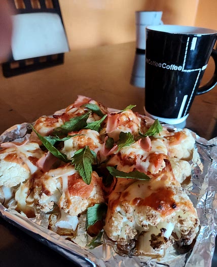 🍕🥦🧀 Pizza de coliflor más fácil que nunca! 🤩🤩