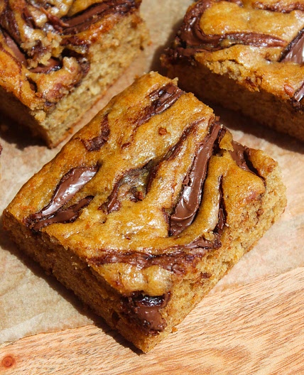 Banana Nutella Bars