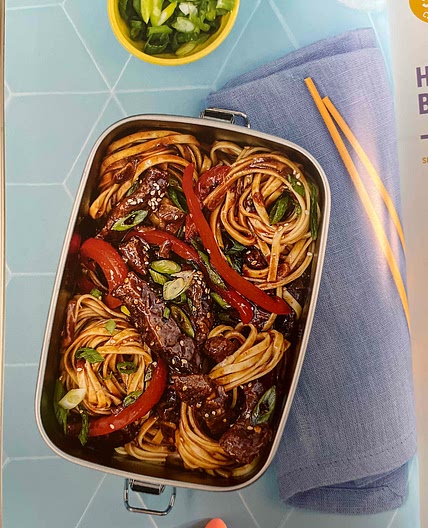 Honey chilli beef noodles