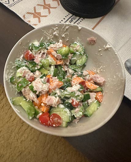 Tuna mayo salad