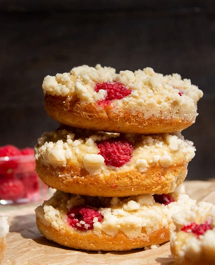Baked Raspberry Donuts