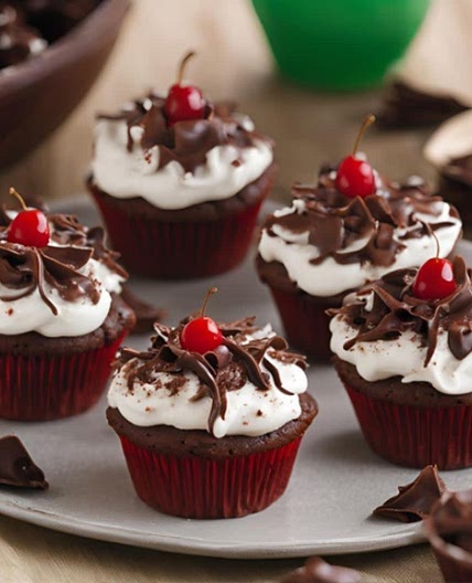 Schwarzwälder Kirsch Cupcakes