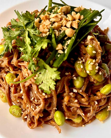 Spicy Peanut Soba Noodles 