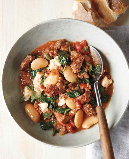 Lamb and Bulgur Stew with White Beans