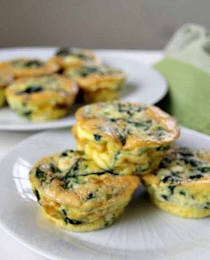 Mini Spinach Feta Quiches