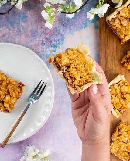 Classic Old School Cornflake Tart Tray Bake Recipe