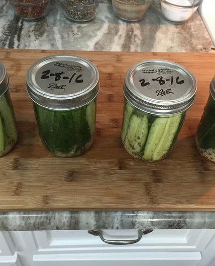 Garlic dill pickles