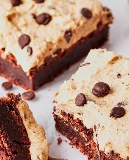 Cookie dough brownies 
