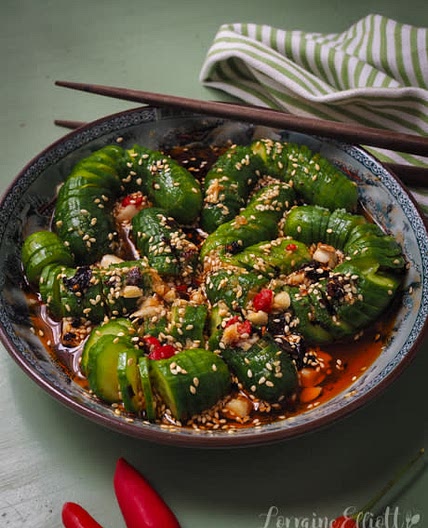 Spiral Cucumber Salad