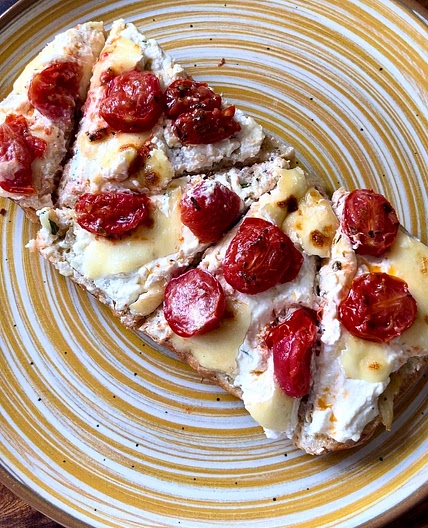 Crunchy and creamy ricotta ciabatta 
