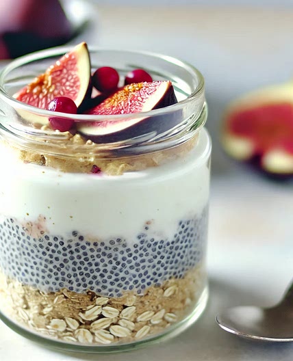 Porridge chia avoine figues