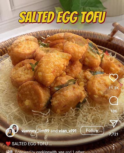 Salted Egg Tofu