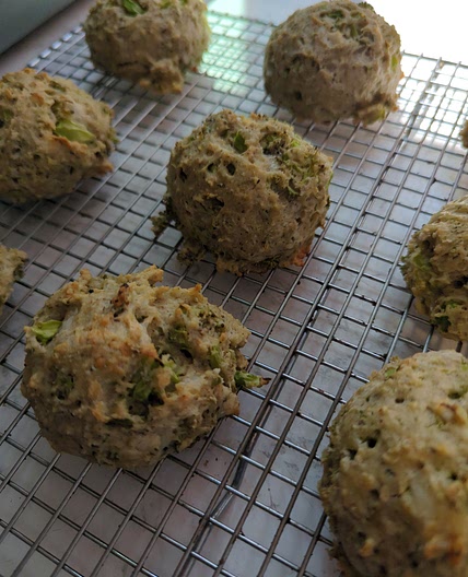 Broccoli Cheddar Drop Biscuits