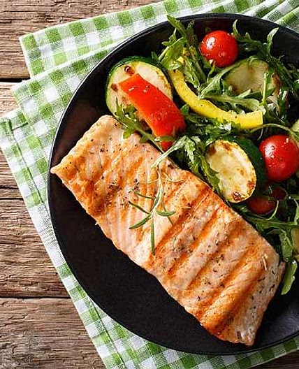 Salmon w/ Roasted Vegetables