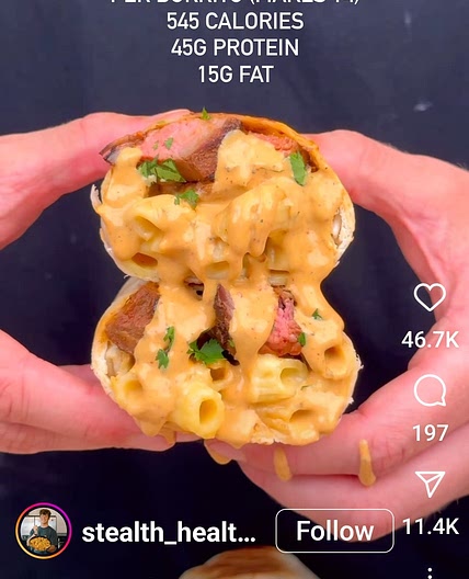 Carne Asada Mac and Cheese Burritos Meal Prep