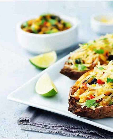 Southwest stuffed sweet potatoes