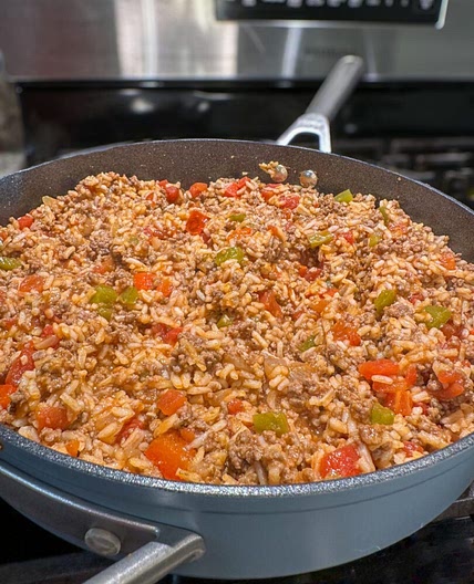 Unstuffed Pepper Skillet (One Pot Recipe)