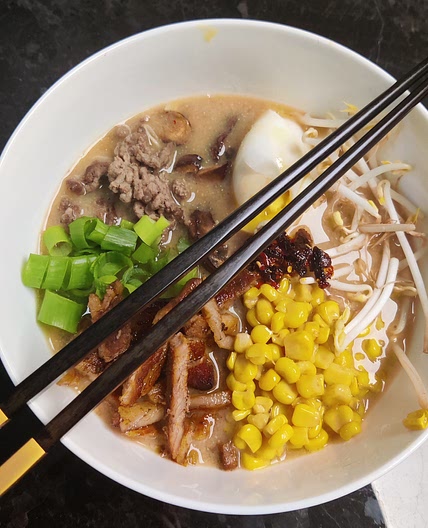 Miso soep (met gemarineerde speklap)