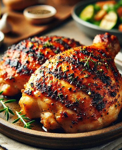 Smoked then Grilled Boneless Skinless Chicken Thighs