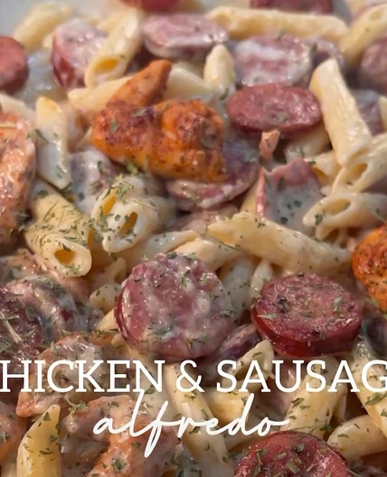 Chicken Sausage Alfredo