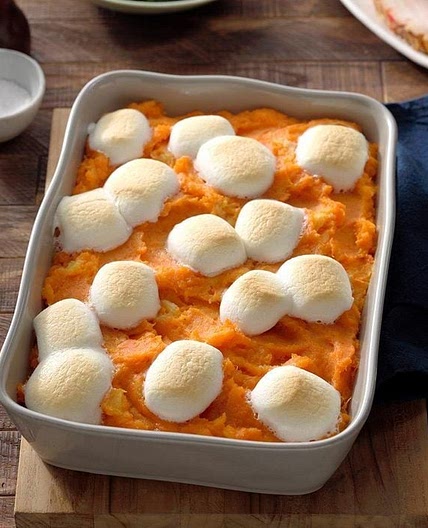 Pineapple Sweet Potato Casserole with Marshmallows