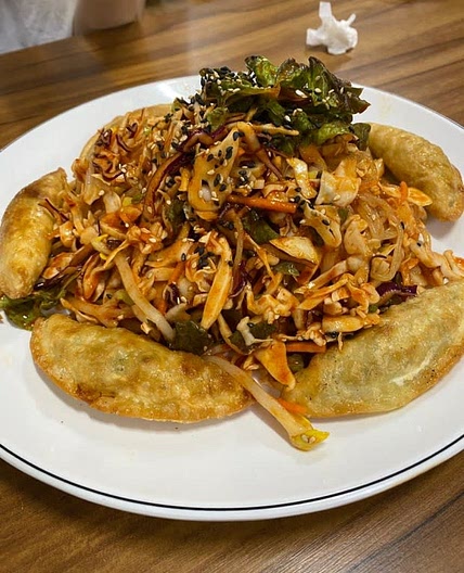 비빔만두