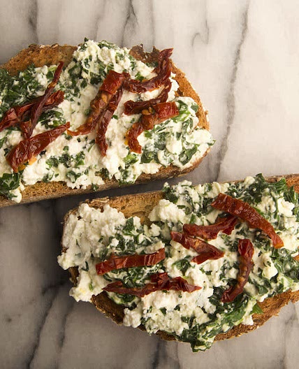 Ricotta Spinach Toast
