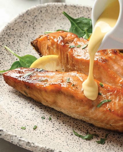 Baked Salmon with Ginger-Citrus Sauce