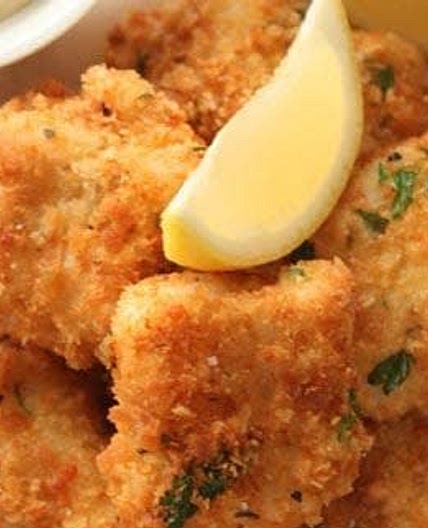 Parmesan & Lemon crusted Haddock Goujons with Lemon Mayo