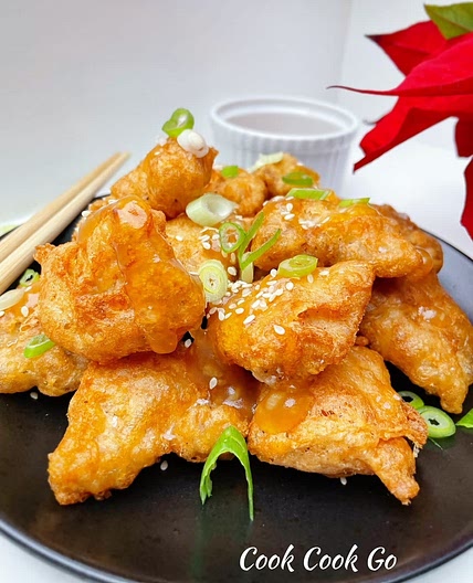Chinese crispy Lemon Haddock