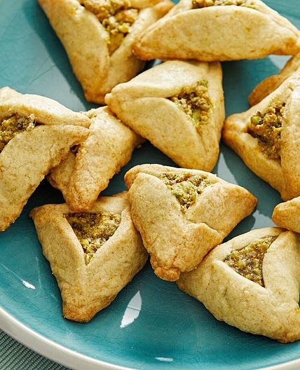 Pistachio Rosewater Hamantaschen