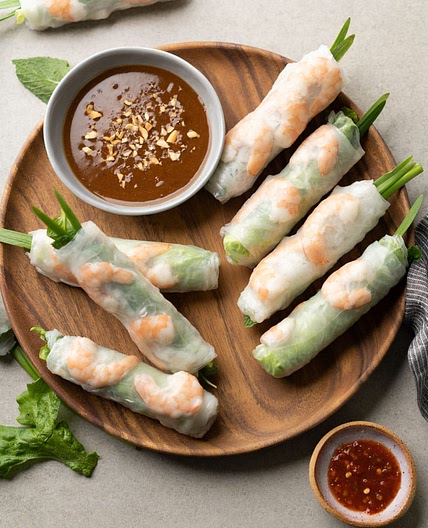Vietnamese Spring Rolls Recipe (Goi Cuon)