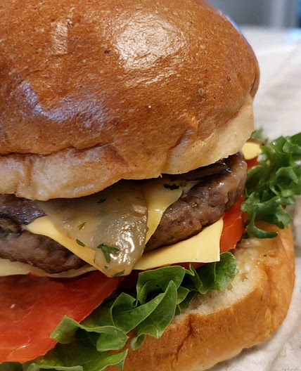 Burger - Lamb, mushrooms, and potatoes