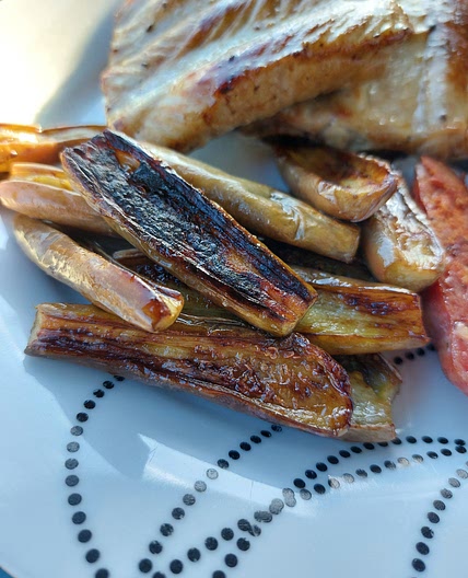 Grilled eggplants