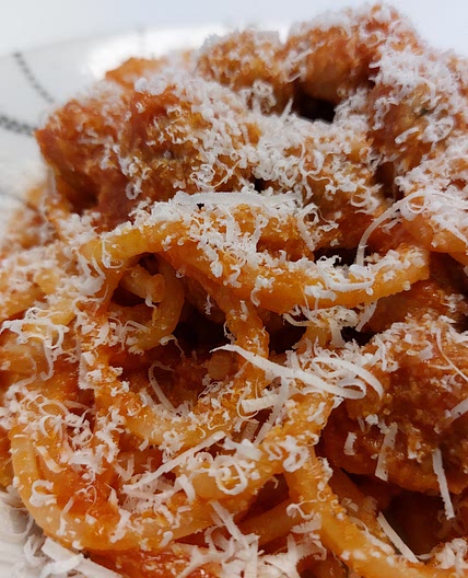 Spaghetti and meatballs