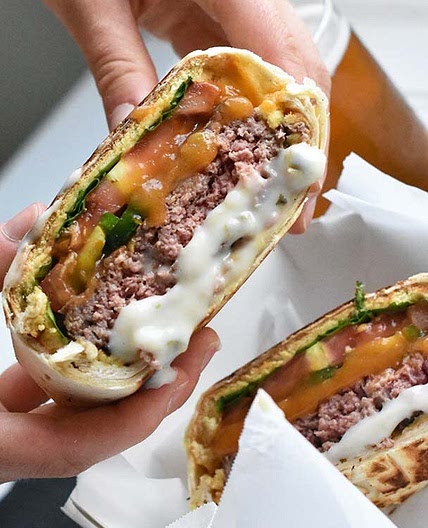Tortilla burger