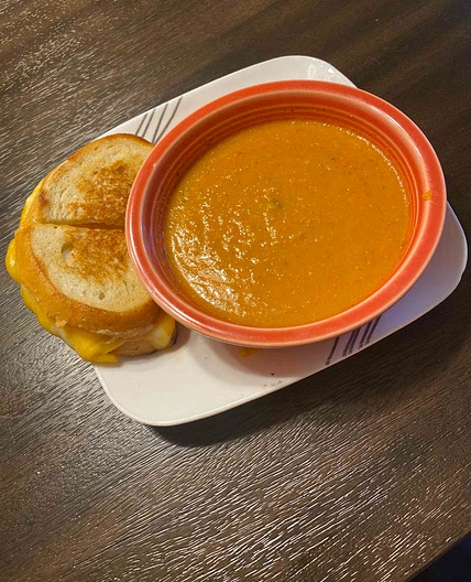 Grilled cheese and creamy tomato soup for picky eaters