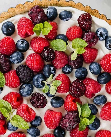Mixed Berry Cream Cheese Tart