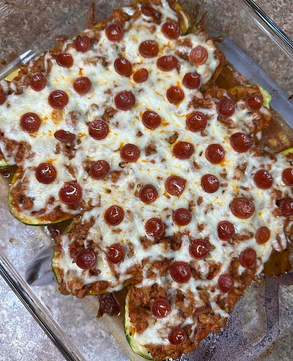 Pizza Zucchini Boats