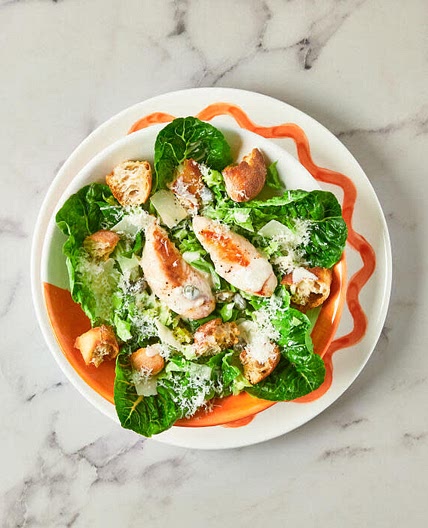 Gousto chicken Cesar salad with croutons 