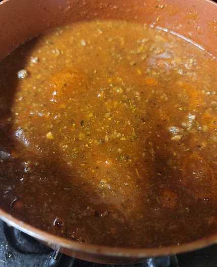 Homemade sauce