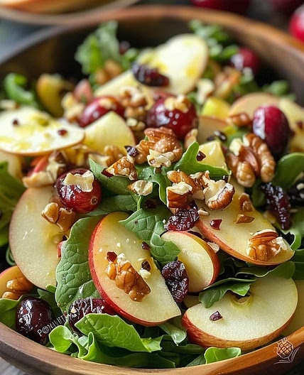 Apple Cranberry Walnut Salad Recipe