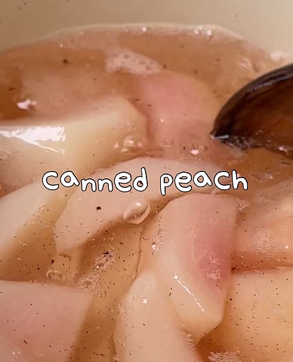 Canned peach