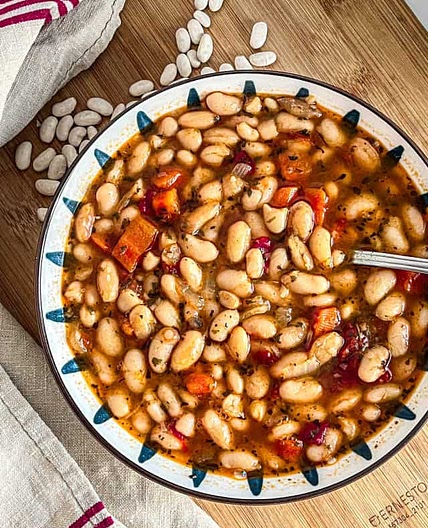 Instant pot White Beans Soup (30 minutes)