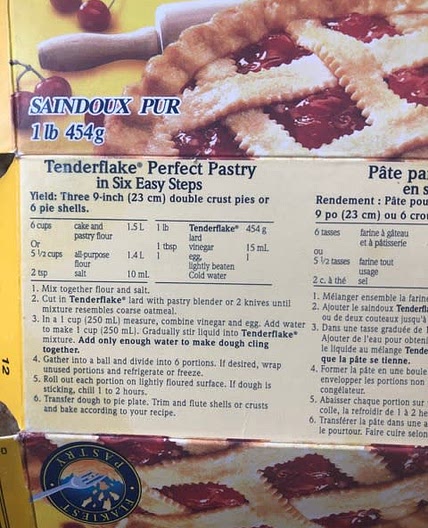 Tenderflake Box Pie Crust Alternative