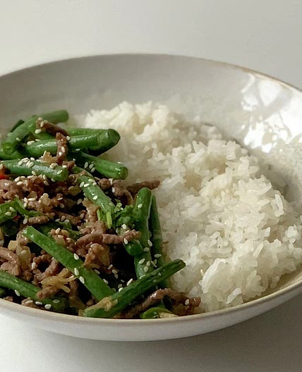 Đỗ xào thịt - Minced meat with green beans