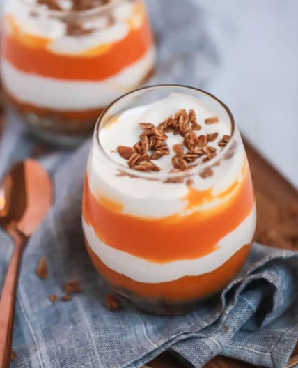 Greek Yogurt Pumpkin Swirl