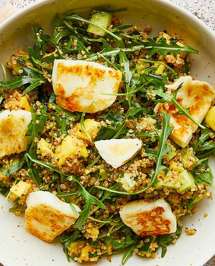 Halloumi, Mango & Avocado Quinoa Bowl